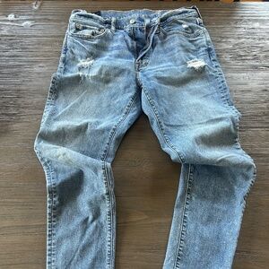Abercrombie men’s slim taper distressed jeans size 32x32
